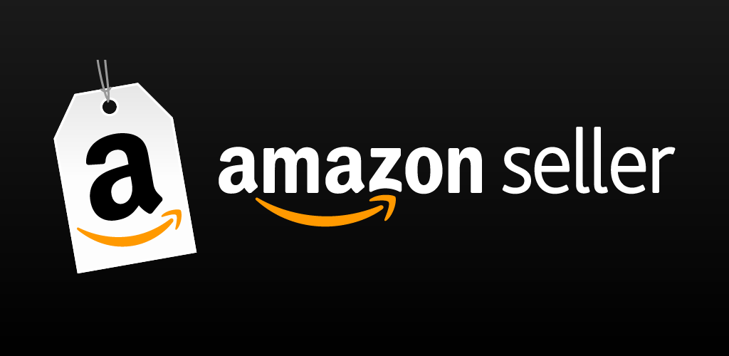 Logo for the Amazon Seller program, which allows businesses to sell their products on the Amazon marketplace